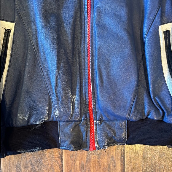 Vintage 90s Midway Leather STOP Jacket - Picture 6 of 7